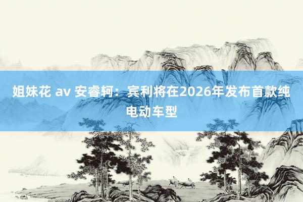 姐妹花 av 安睿轲：宾利将在2026年发布首款纯电动车型