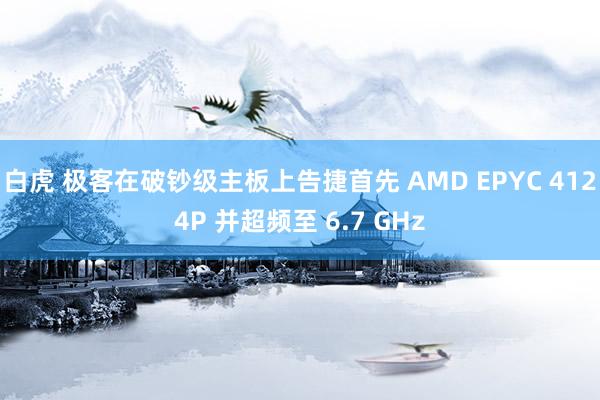 白虎 极客在破钞级主板上告捷首先 AMD EPYC 4124P 并超频至 6.7 GHz