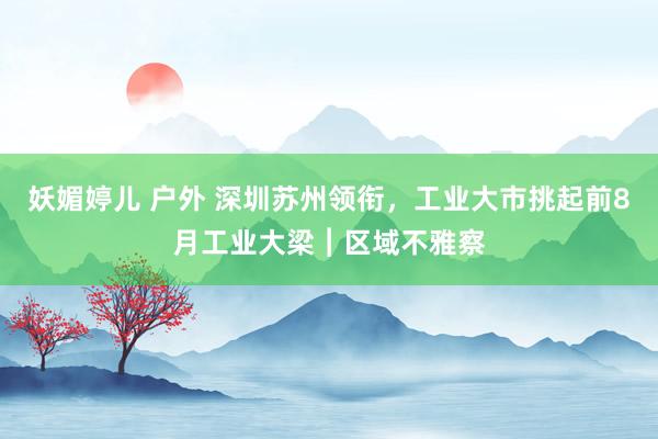 妖媚婷儿 户外 深圳苏州领衔，工业大市挑起前8月工业大梁︱区域不雅察