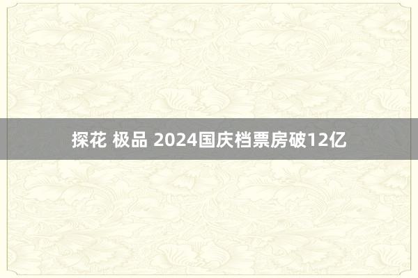 探花 极品 2024国庆档票房破12亿