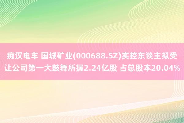 痴汉电车 国城矿业(000688.SZ)实控东谈主拟受让公司第一大鼓舞所握2.24亿股 占总股本20.04%