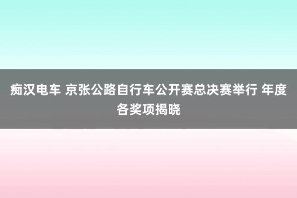 痴汉电车 京张公路自行车公开赛总决赛举行 年度各奖项揭晓