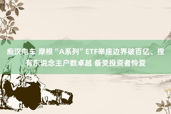 痴汉电车 摩根“A系列”ETF举座边界破百亿、捏有东说念主户数卓越 备受投资者怜爱