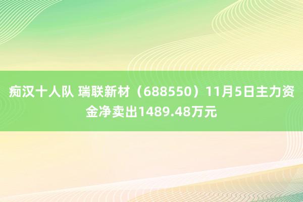 痴汉十人队 瑞联新材（688550）11月5日主力资金净卖出1489.48万元