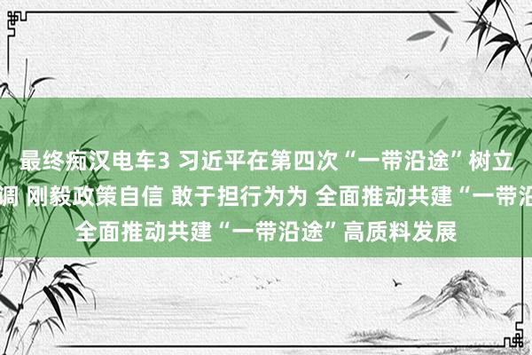 最终痴汉电车3 习近平在第四次“一带沿途”树立责任茶话会上强调 刚毅政策自信 敢于担行为为 全面推动共建“一带沿途”高质料发展