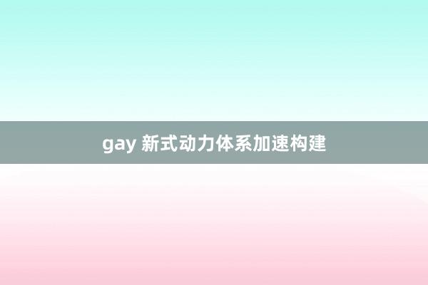 gay 新式动力体系加速构建