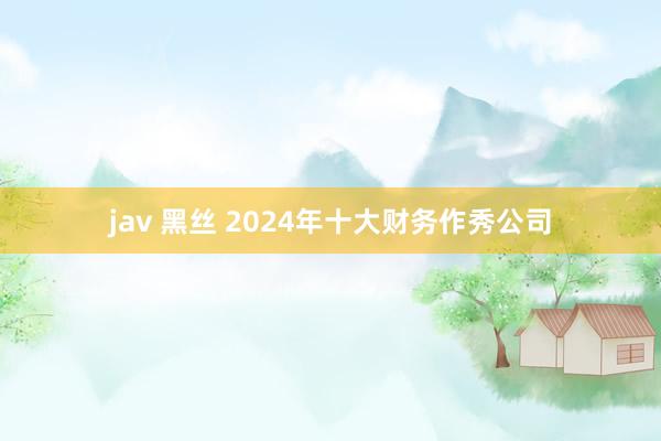 jav 黑丝 2024年十大财务作秀公司