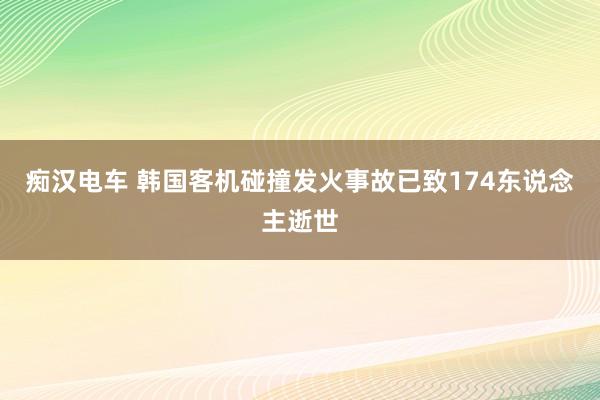 痴汉电车 韩国客机碰撞发火事故已致174东说念主逝世