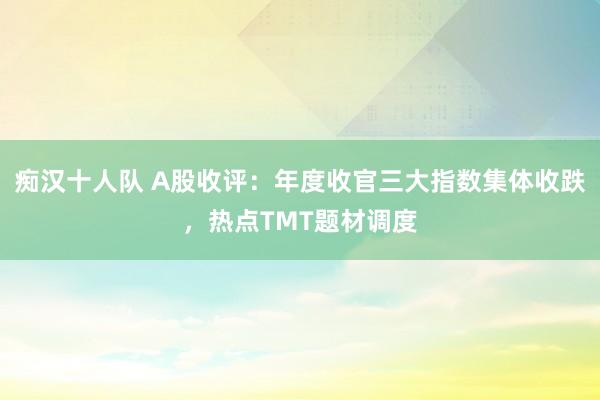 痴汉十人队 A股收评：年度收官三大指数集体收跌，热点TMT题材调度