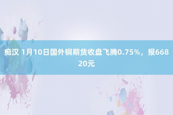 痴汉 1月10日国外铜期货收盘飞腾0.75%，报66820元