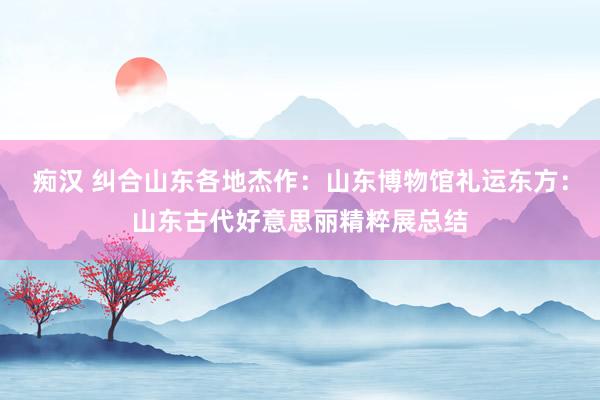 痴汉 纠合山东各地杰作：山东博物馆礼运东方：山东古代好意思丽精粹展总结